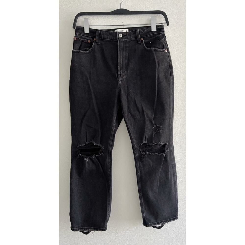 Abercrombie & Fitch The Ankle Straight Ultra High Rise Jeans Size 29 Extra Short